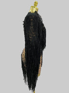 Sparkly Rhinestone Sequin Tassel Dress & Jacket — 2‑Piece Performance Set