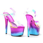 Clear Platform Pole Dance Sandals – 7-Inch High Heel Exotic Stage Shoes
