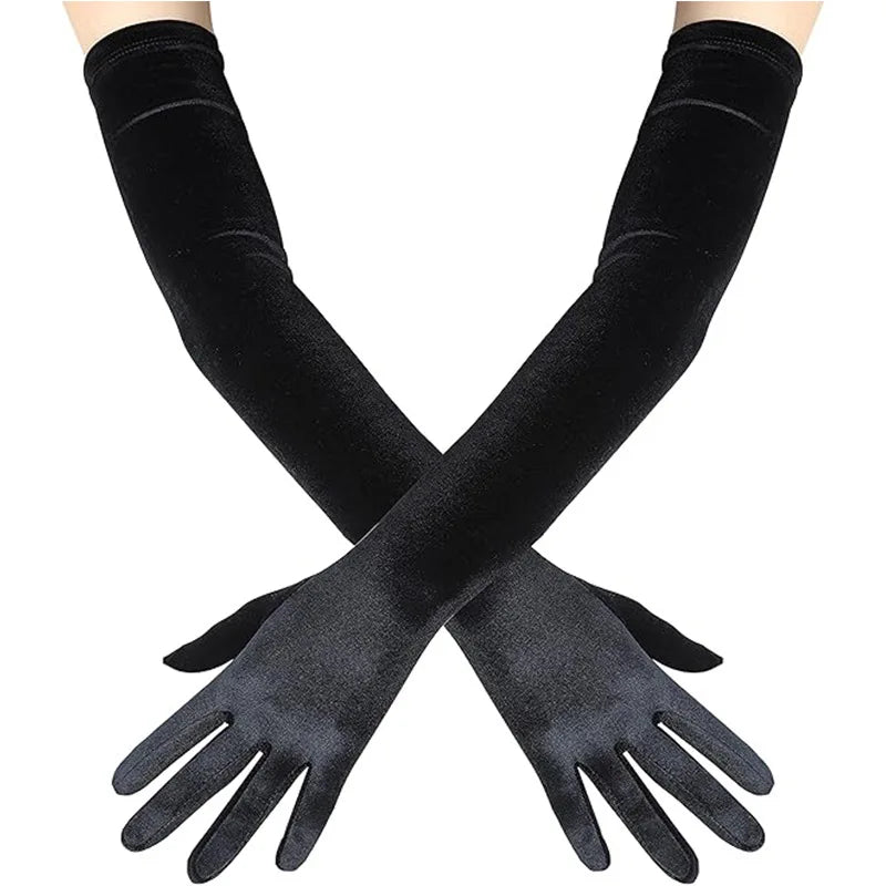Opera Velvet Gloves | Elbow Length | 7 Colors | One Size
