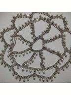 Crystal Rhinestone Draped Hair Chain | Bridal Headpiece