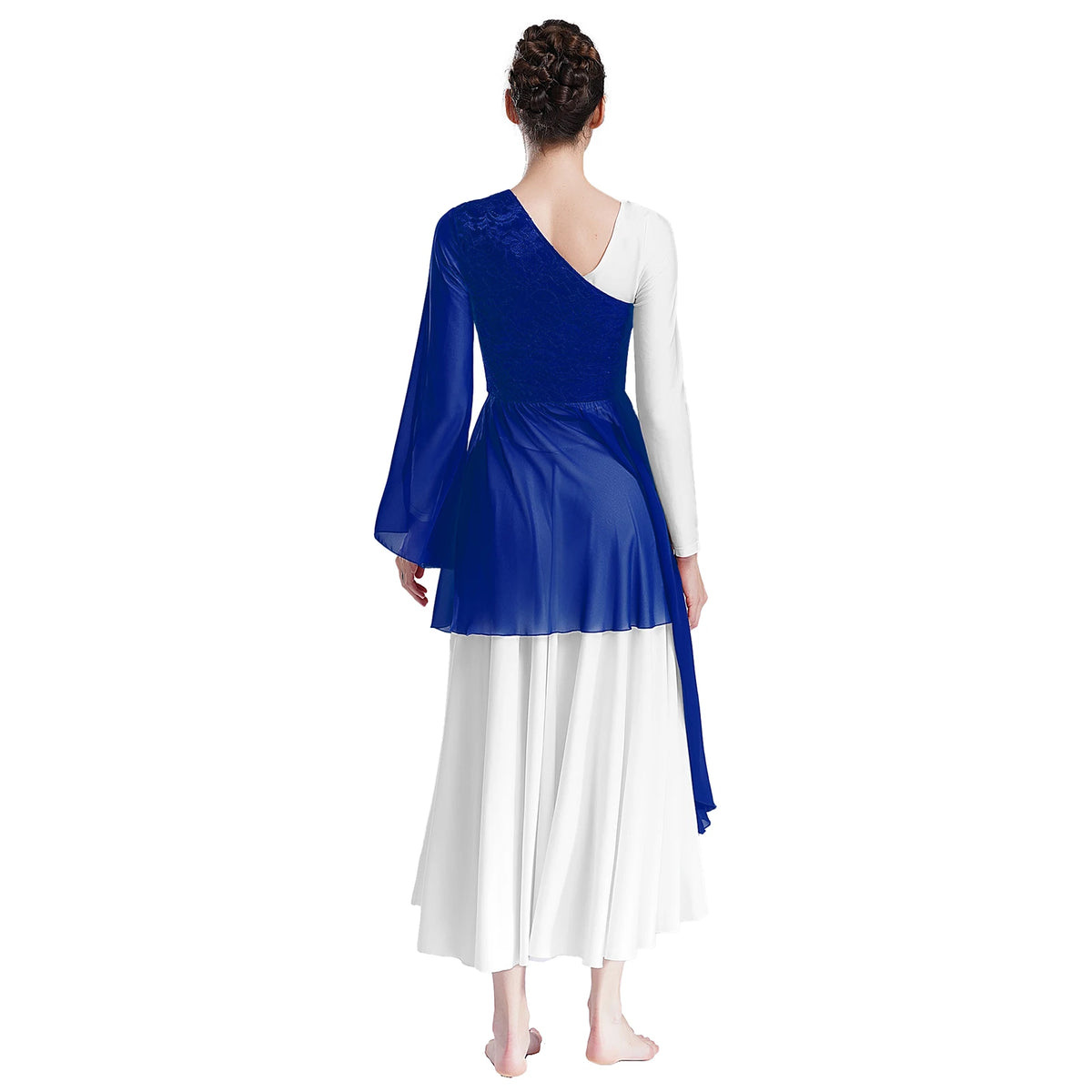 Lace Chiffon Praise Dance Overlay