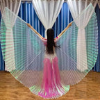 Belly Dance Wings | Pleated | Adjustable Sticks