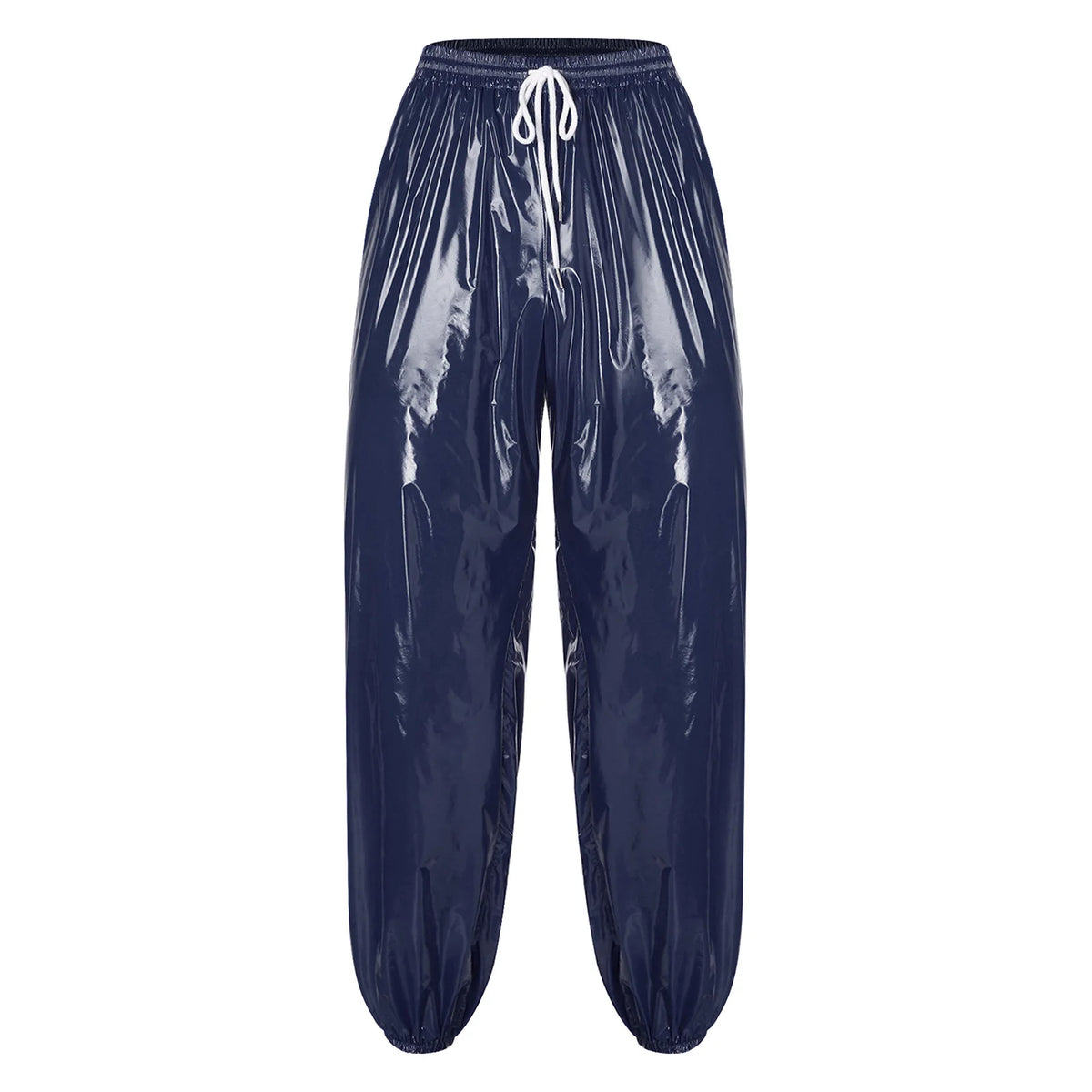 Men's Glossy Pants | Baggy Drawstring Fit