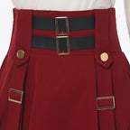 Steampunk Skirt | Draped Buckle Detail
