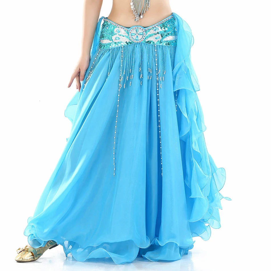 Belly Dance Skirt | Chiffon Double Slit