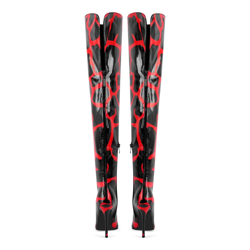 Pointed Over-the-Knee Boots | Stiletto Heel