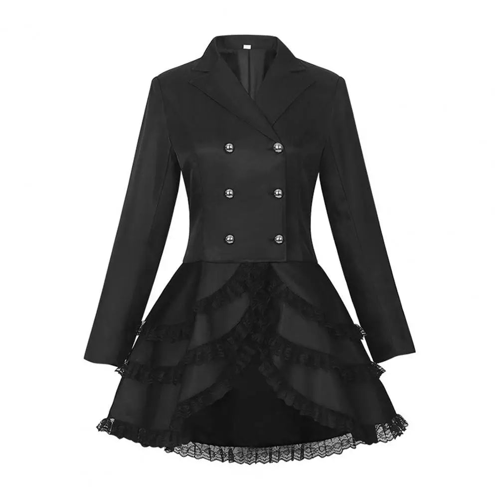 Steampunk Coat | Lace-Trimmed Victorian Style