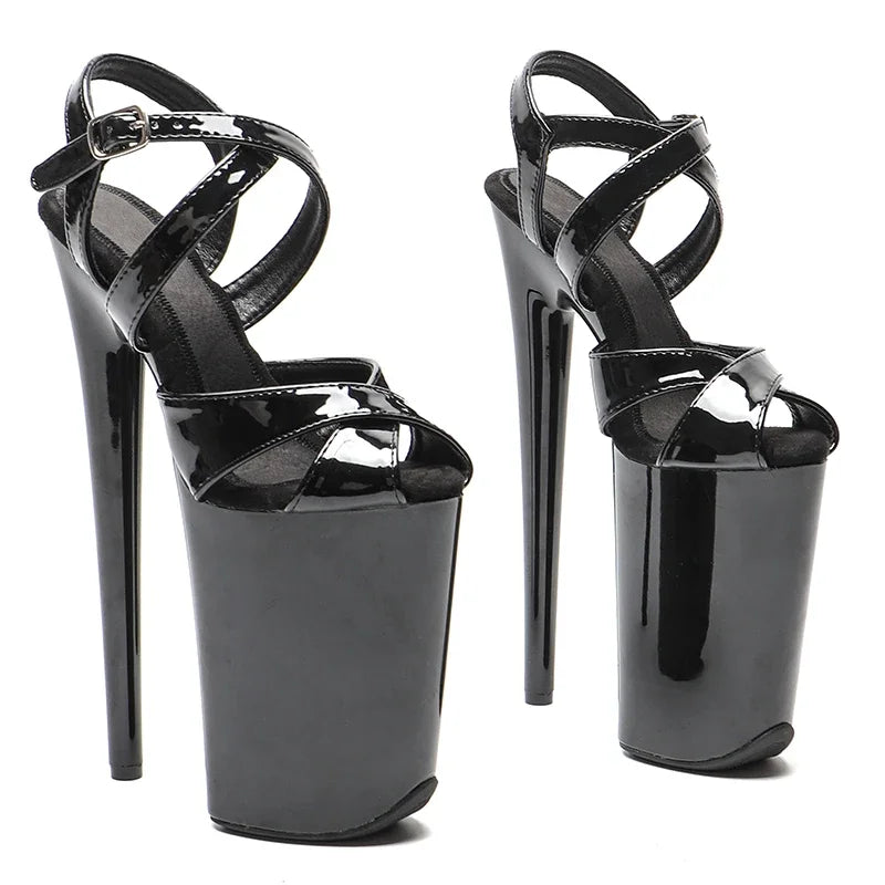 9-Inch Patent Platform Sandals