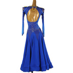 Royal Blue Ballroom Dress | Crystal Rhinestone | XXS-XXL