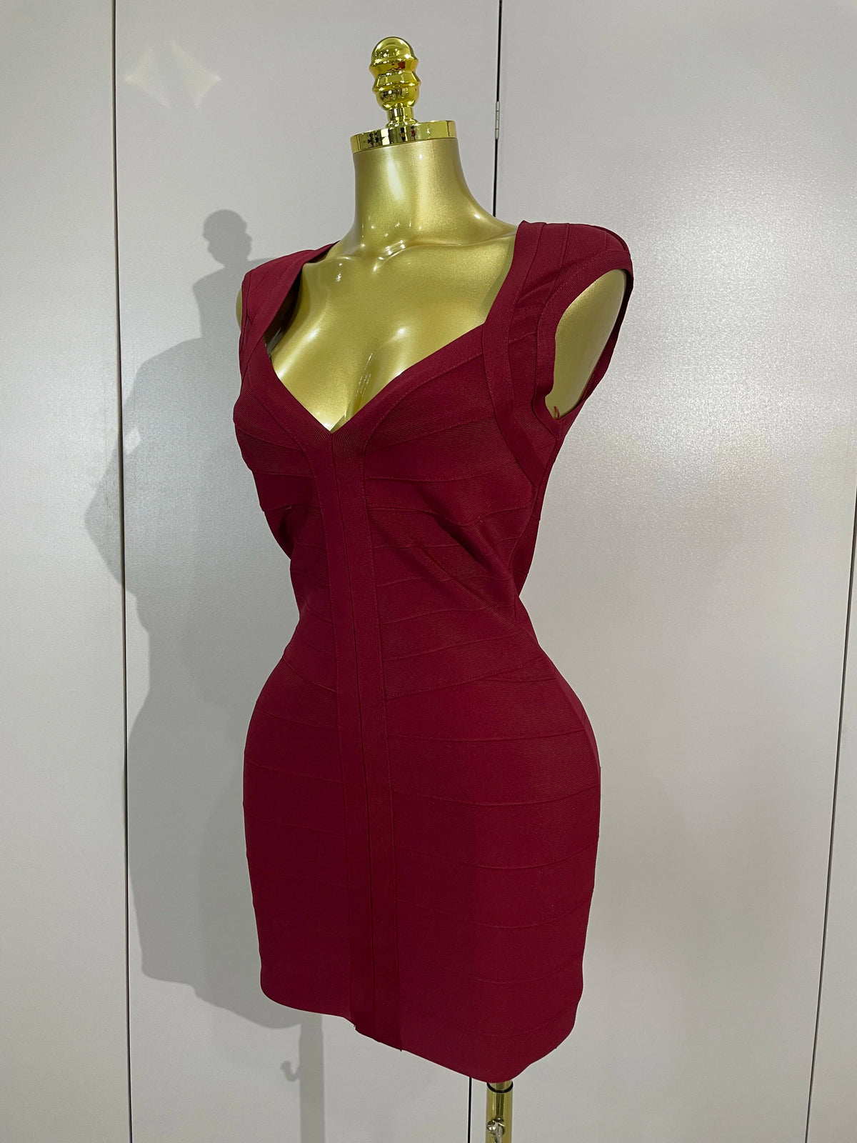 Deep V-Neck Bodycon Mini Bandage Dress | Stage & Performance