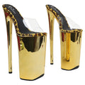 26CM Clear Platform Pole Dance Heels - Transparent High Heel Exotic Dancer Sandals