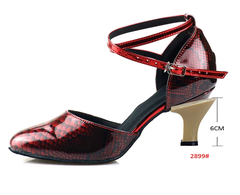 Latin Dance Heels | Rhinestone | Multi-Color
