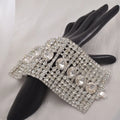 Crystal Rhinestone Cuff | Wide Bangle | Stage & Bridal