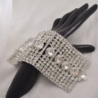 Crystal Rhinestone Cuff | Wide Bangle | Stage & Bridal