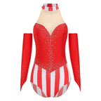 Circus Bodysuit | Rhinestones & Gloves