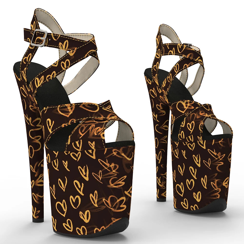 8-Inch Patent Platform Sandals