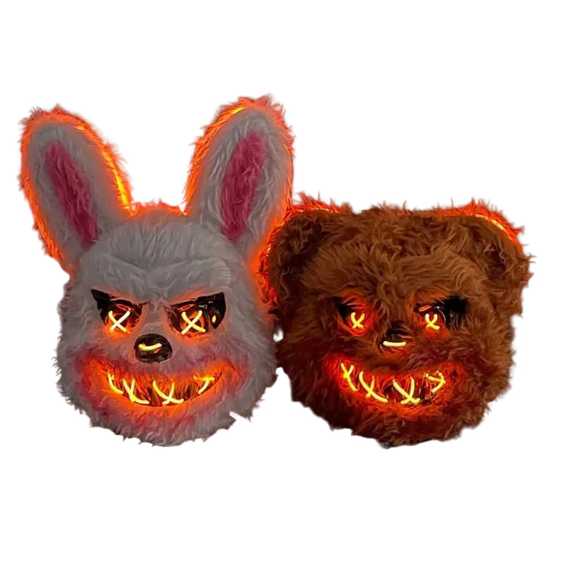 Light-Up Animal Masks | Rabbit & Bear
