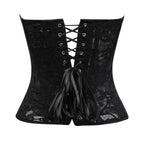 Sheer Lace Corset | Sweetheart Overbust | Black