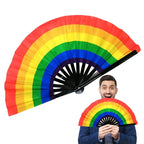 Rainbow Folding Hand Fan | Dance & Performance