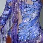 Luxe Rhythm Fringe & Rhinestone Performance Set — Multi‑Color Variants (One Size Fits S–XL)