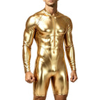 Men’s Metallic Bodysuit | Long Sleeves