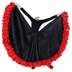 Girls Flamenco Ruffle Skirt | Red & Black | Ages 3-10