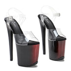 8-Inch Platform Sandals - Slip-On Dance Heels