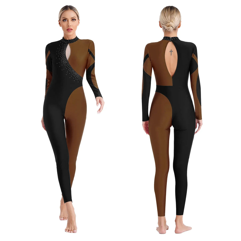 Starlight Rhinestone Tassel Performance Jumpsuit
