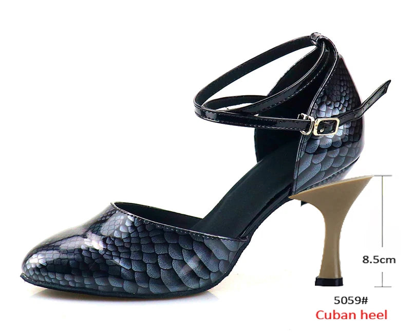 Latin Dance Heels | Rhinestone | Multi-Color
