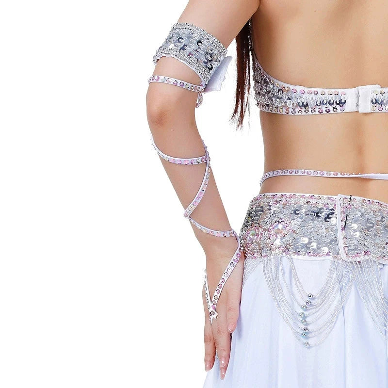 Belly Dance Arm Sleeve | Sequin Cross-Strap Armband