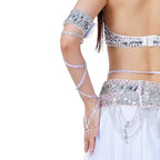 Belly Dance Arm Sleeve | Sequin Cross-Strap Armband