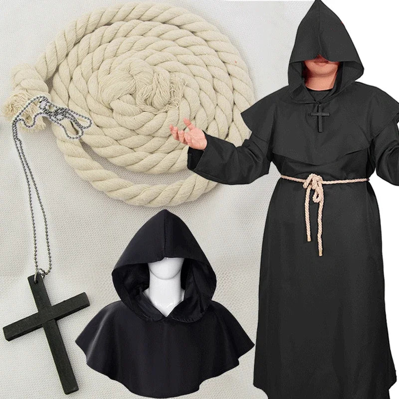 Hooded Monk Costume | Robe Set