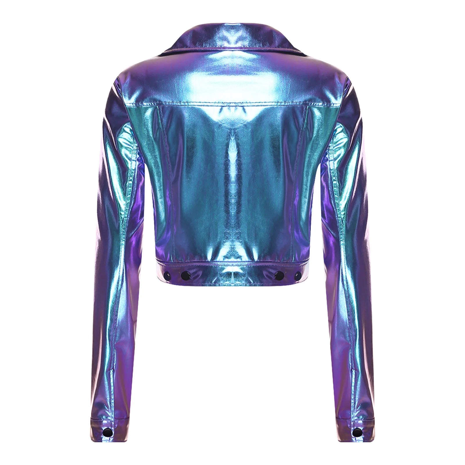 Metallic Cropped Moto Blazer Jacket | 4 Colors