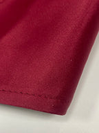 Burgundy Satin Corset Top | Side Zip | Hourglass Shaping