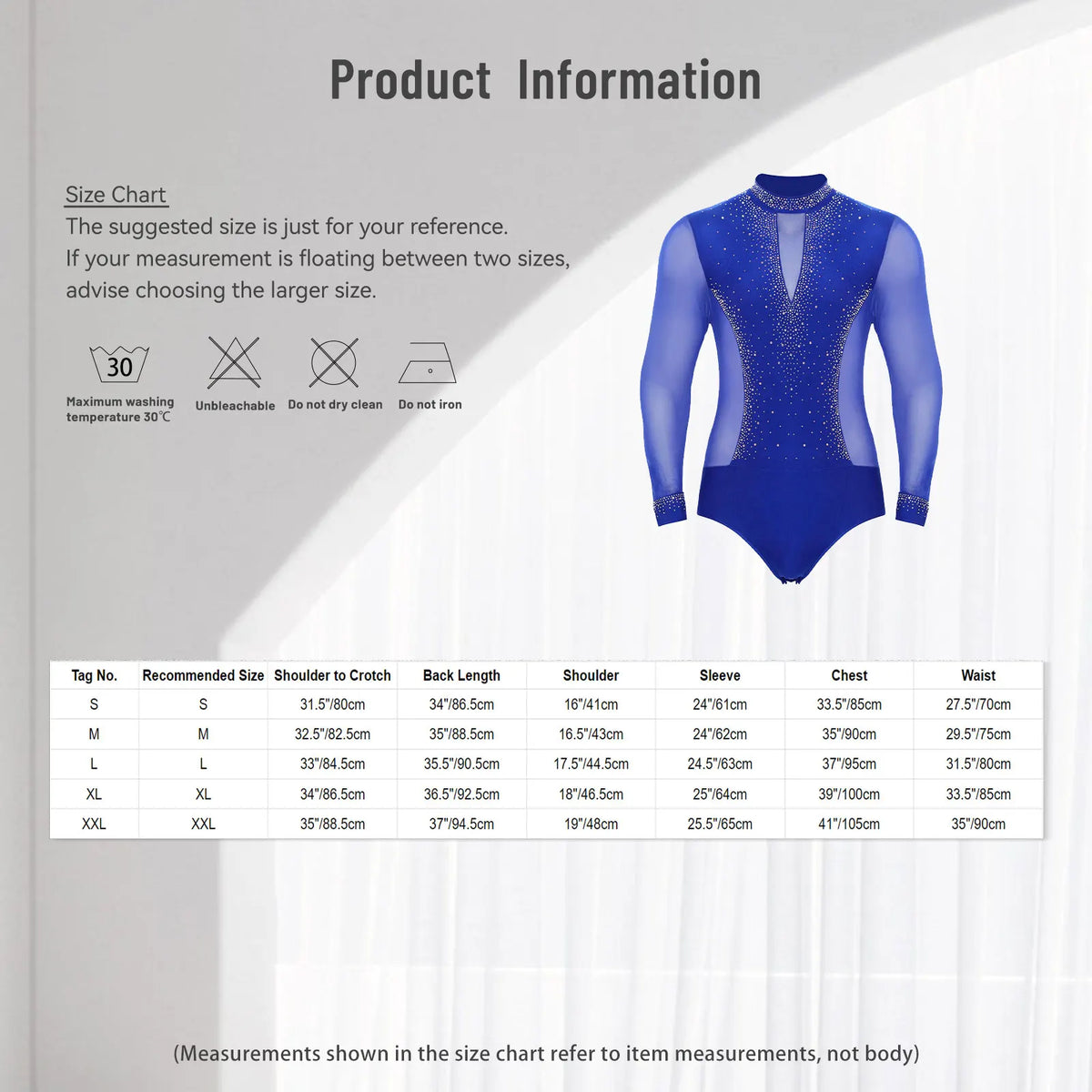 Men's Latin Dance Leotard | Deep V-Neck & Sheer Mesh | Rhinestone & Tassels
