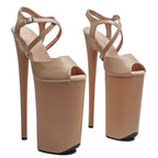 10-Inch Matte Platform Sandals - Exotic Dance Heels
