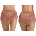 Belly Dance Shorts | Rhinestone Tassel | High Waist