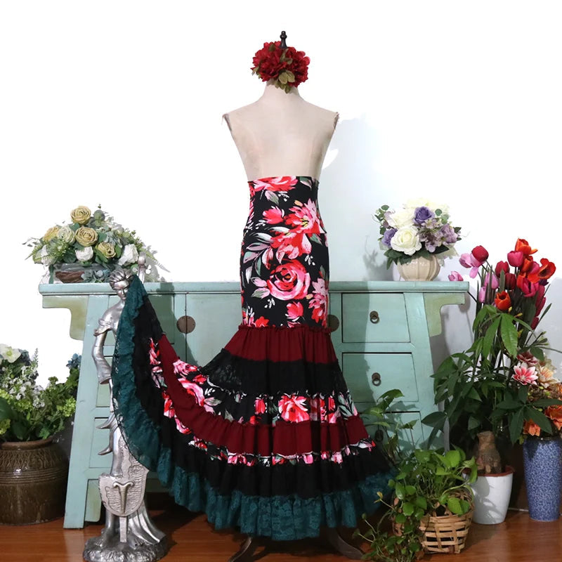 Multi-Tier Flamenco Skirt | Gypsy Ruffle | XXS-6XL
