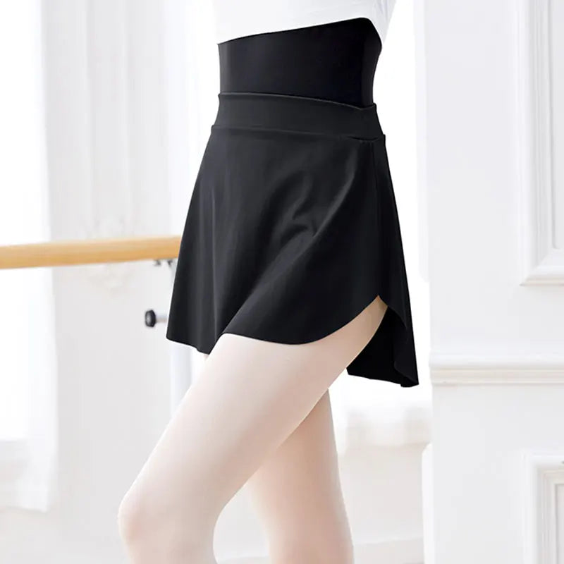 Curved Ballet Wrap Skirt | Side Split | Women | S–XXL