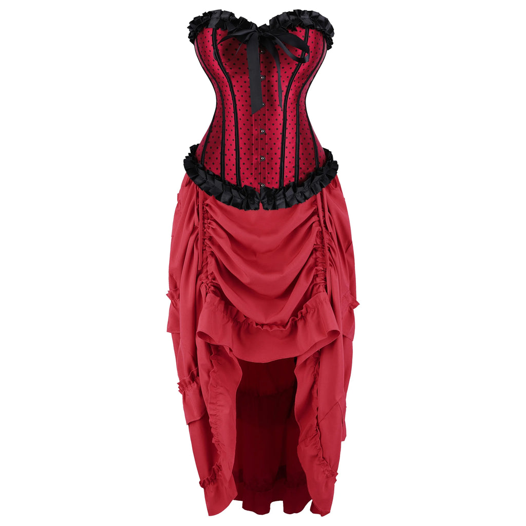 Gothic Overbust Corset | Skirt Options