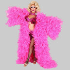 Layered Organza Performance Jacket - Dramatic Long Sleeve Cape Vest