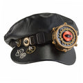 Steampunk Newsboy Cap | Gear & Eye Detail