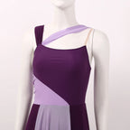 Lyrical Dance Dress | Color-Block Split Mesh