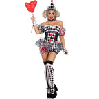 Sexy Clown Jester Costume | 7-Piece Circus Set | S–XL