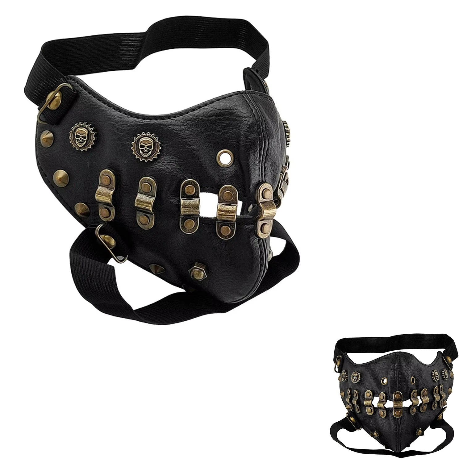 Steampunk Half-Face Mask | Gear & Spike | 10 Styles