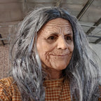 Elderly Woman Mask | Grey Hair
