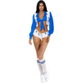 Cowboys Cheerleader Costume | Full Set | Top, Shorts & Socks