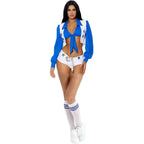 Cowboys Cheerleader Costume | Full Set | Top, Shorts & Socks