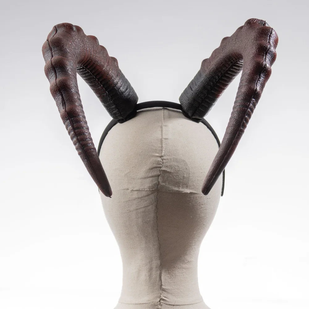 Demon Horn Headband | Faux Leather | Gothic & Halloween