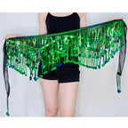 Sequin Fringe Hip Scarf | Belly Dance Belt